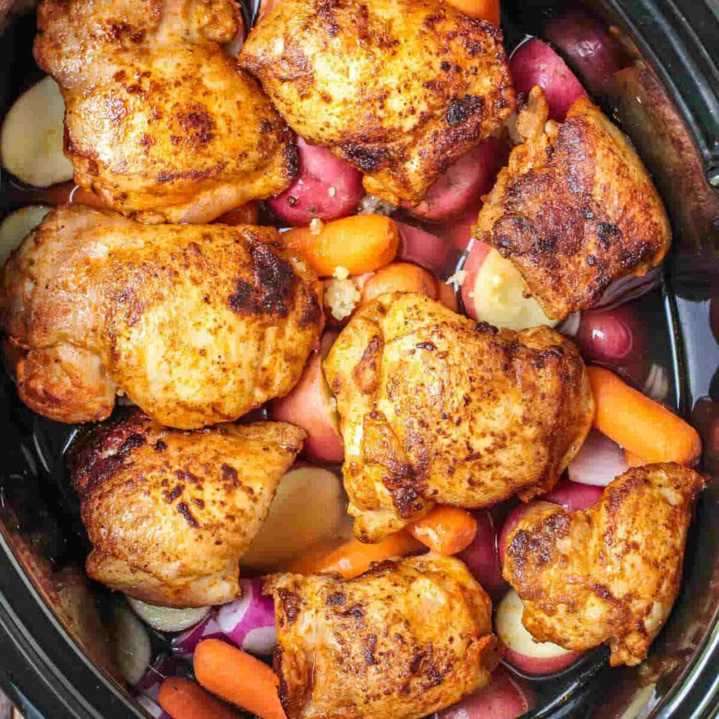 chicken thighs in slow cooker