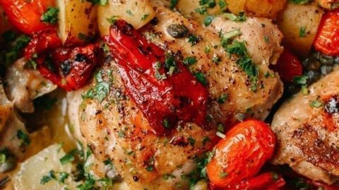 sweet and spicy chicken thighs