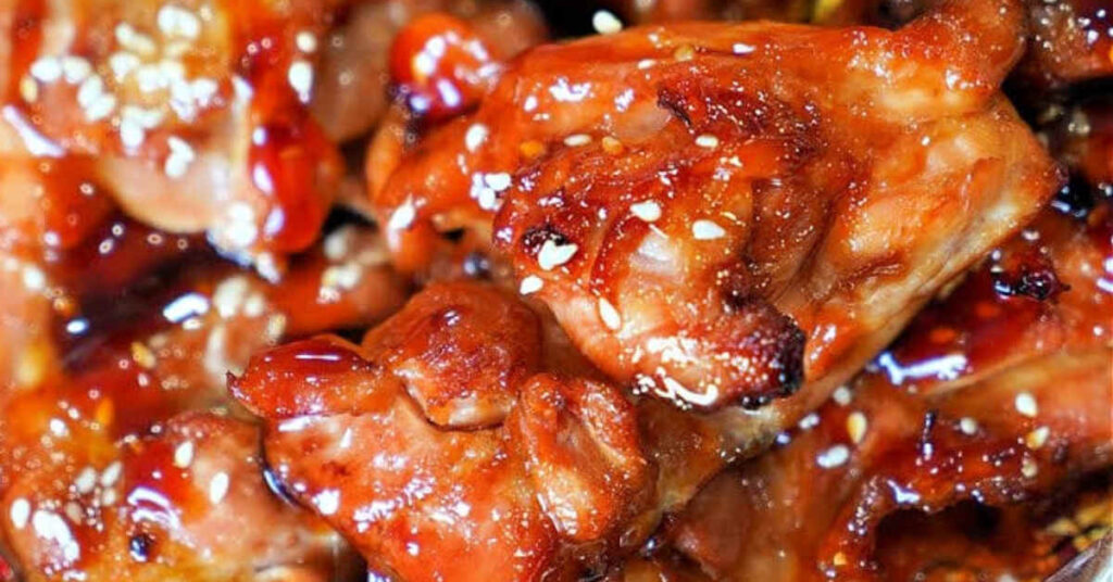 sweet and spicy chicken thighs