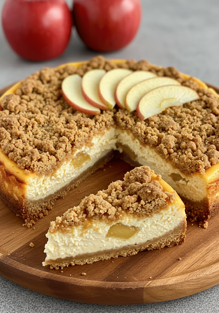 Apple Crisp Cheesecake Recipe