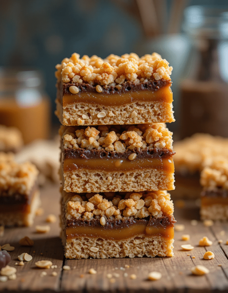 Salted Caramel Chocolate Chip Oat Cookie Bars Recipe