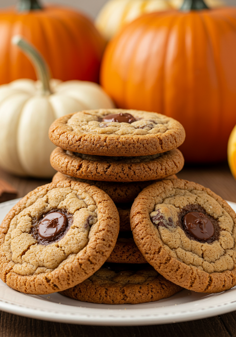 Chewy Pumpkin Chocolate Chip Cookies Recipe